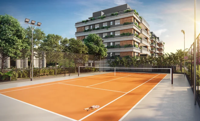 Clube: Quadra de tênis