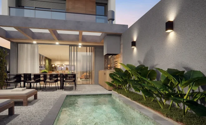 Quintal da casa de 277 m²
