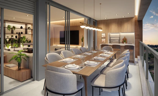 Terraço gourmet do apto 167 m²